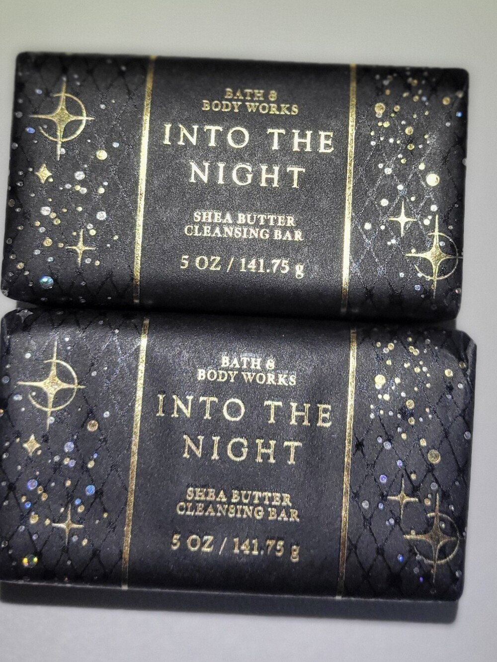 Into The Night ~ Cleansing Bar Soap ~ Bath & Body Works 5oz. Set of 2
